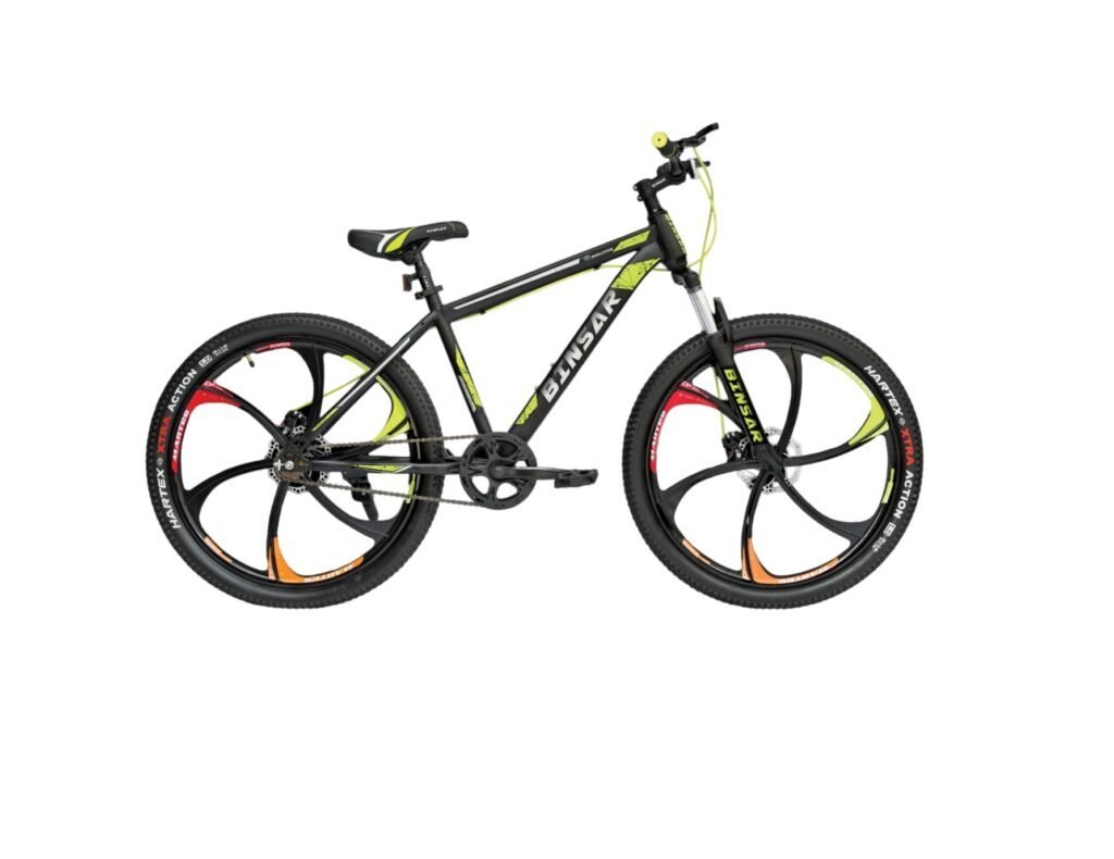 BINSAR Cycle Disc Brake Mountain Bike | Ideal for 13+ Years -27.5X2.125 (SKY) S/SPEED | RIGID FORK(700 TYPE)