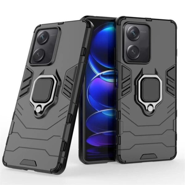 Oppo F23 5G Back Cover | Dual Layer Armor Defender Full Body Protective + PC Hybrid Kickstand Back Case for Oppo