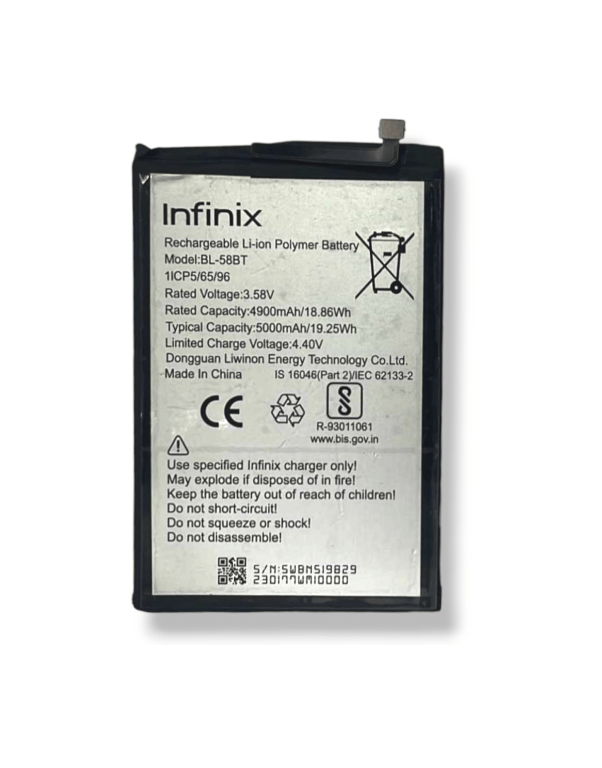 Original BL-58BT Battery Compatible for Tecno Spark 6 Air Smartphone | Fast Charging Support, 100% Back Up, Guaranteed High Performance |