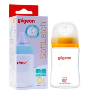 Pigeon Natural Flo Wide Neck Feeding Bottle New Born/Infants/Toddler Upto 3 Years BPA Free 240ml Wn3 Pp Nursing Bottle 240ml