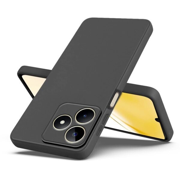 Back Cover Case for Realme Narzo N53 / Realme C53 / Realme C51 | Matte Soft Silicon Flexible | Camera Bump Protection