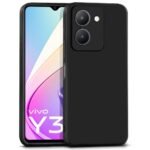 Vivo Y36 Slim Ultra Soft Rubberised Back Cover | Camera Protection Back Case - Black