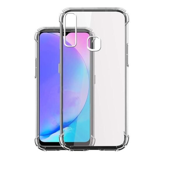 Transparent Back Cover for Vivo Y17 / Vivo Y15 / Vivo Y12 - All Sides Protection Case (Transparent)