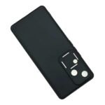 4 Sides Full Protection Silicon Back Cover Case for Vivo V30 (5G) - (Black)