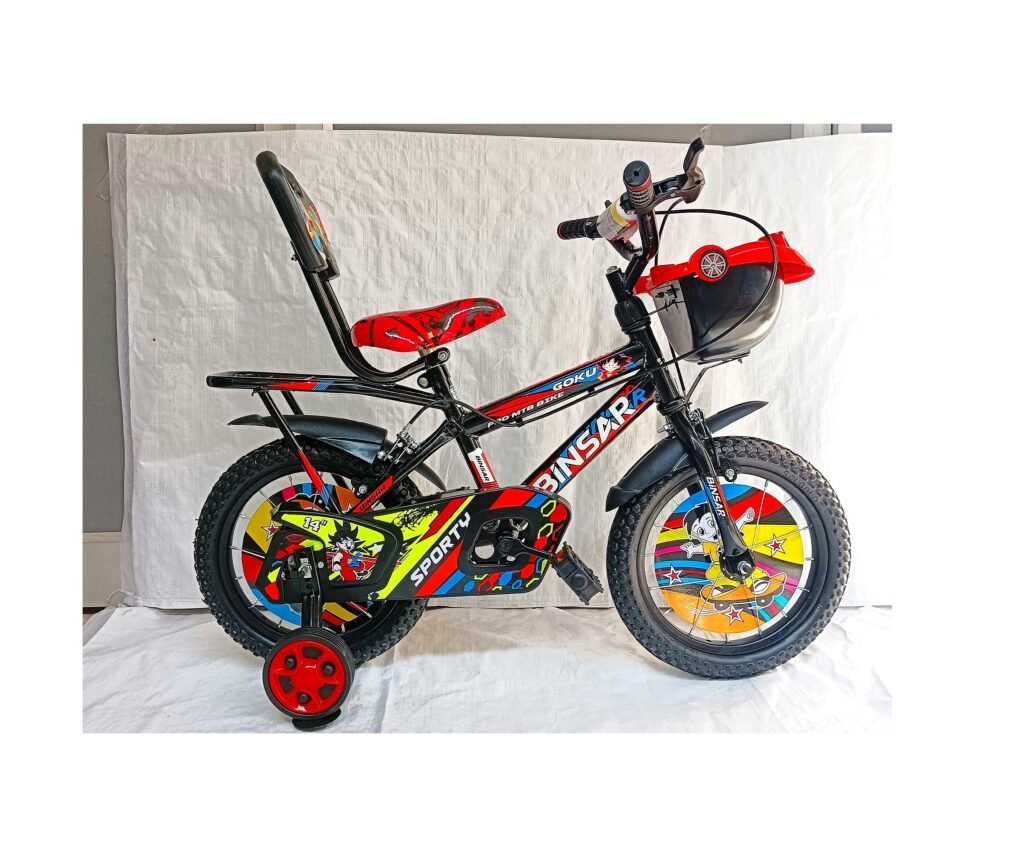 BINSAR GOKU for Boys and Girls Ideal for Age Group 2-5 Years With Rigid Fork, Caliper Brake -14X2.40