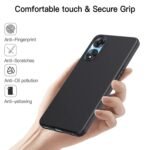 Oppo A58 5G Back Case Silicon Soft Gel Rubber Cover | Ultra Slim Case | Camera Bump Protector|Anti-Scratch Compatible