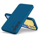 Samsung Galaxy A15 | Slim Silicone with Soft Lining Shockproof Full Body Bumper Case (Silicone Blue)