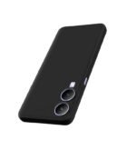 Vivo Y28 5G Back Cover Soft Silicone Shockproof Slim Back Case Cover (Silicone Black)