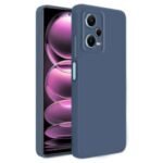 Redmi Note 12 Pro Plus 5G | Full Camera Protection | Liquid Silicon Case | Flexible Bumper Case (Slicone Blue)