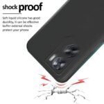 Rubber Soft Silicon Candy Shockproof Slim Back Cover Case for Oppo A57 5G - Black