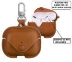 Airpods Pro Leather Protective Cover Compatible with Airpod Pro Case Leather Airpods Pro Protective Case Cover with