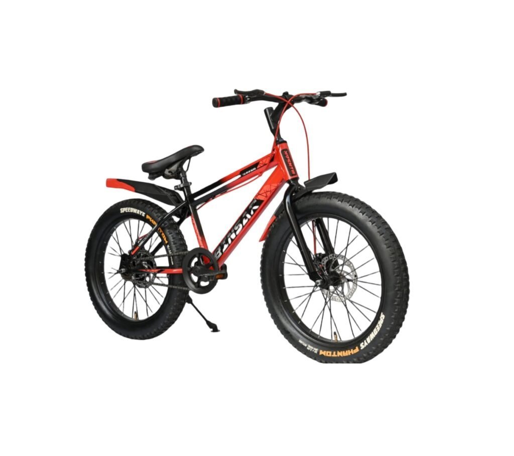 BINSAR Bicycle/Bike Without Gear Single Speed for Men | 10 + Years -20X3.00" Non IBC (THUNDER) S/Speed