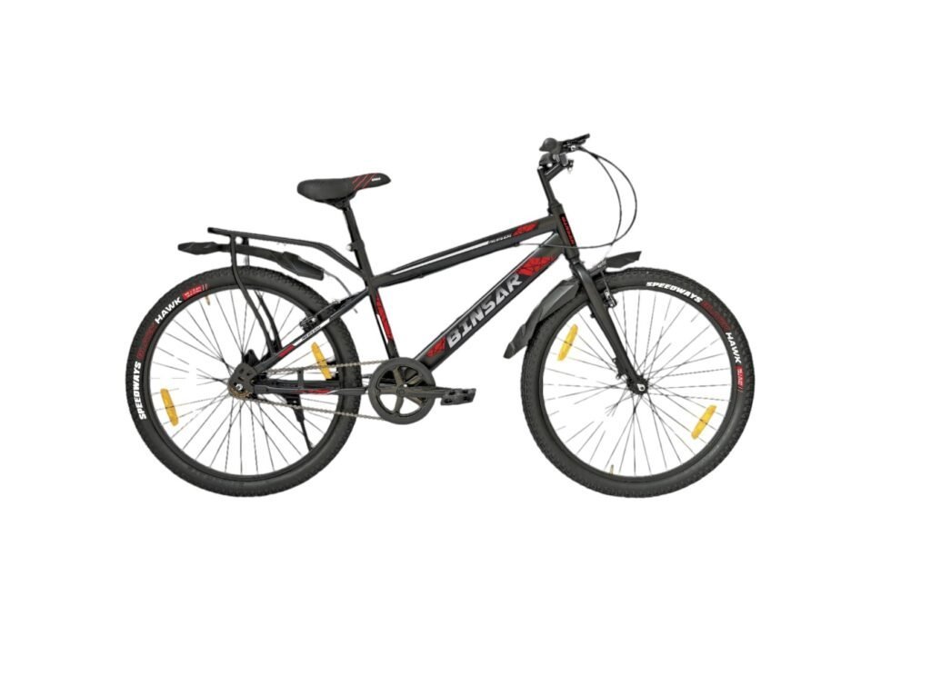 BINSAR Bicycle IBC Cycle/Bicycle MTB 26T Single Speed Bike, Ideal for 13+ Years -26X2.40