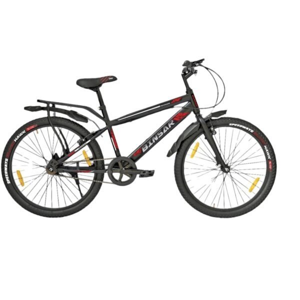 BINSAR Bicycle IBC Cycle/Bicycle MTB 26T Single Speed Bike, Ideal for 13+ Years -26X2.40