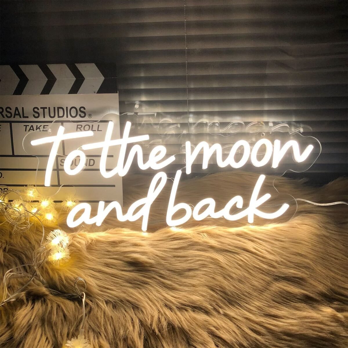 OMI Neon Sign To The Moon And Back Neon Light Signs for Wedding Decor Home Bedroom Decor Wall Art Neon sign Christmas Club Bar Home