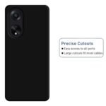 Exclusive Matte Finish Soft Back Case Cover for Oppo F23 5G - Black