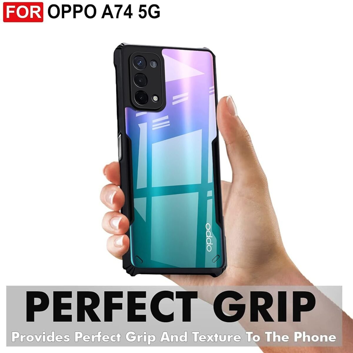 Back Case Cover for Oppo A74 5G | Compatible for Oppo A74 5G Back Case Cover | Clear Case for Oppo A74 5G