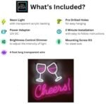 OMI Cheers Led Neon Signs Beer Bar Club Bedroom Neon Lights For Office Hotel Pub Cafe Wedding Birthday Party Man (Copy)