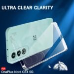 OnePlus Nord CE 4 5G | Best Camera Protection | Ultra Clear Slim Back Cover (Silicone, Transparent)