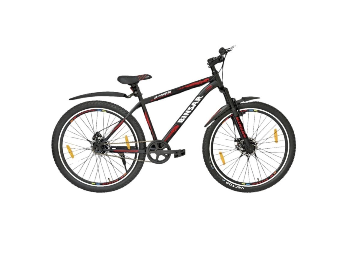 BINSAR MTB Bicycles for Men, Short Bent Handle Bars, 24 Years - 24X2.40 Non IBC S/Speed 