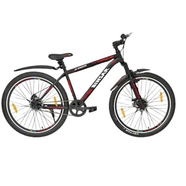 BINSAR MTB Bicycles for Men, Short Bent Handle Bars, 24 Years - 24X2.40 Non IBC S/Speed 