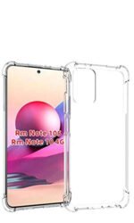 Silicone Protective Bumper Back Cover for Redmi Note 10 / Redmi Note 10s (Transparent)