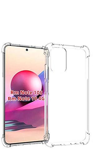 Silicone Protective Bumper Back Cover for Redmi Note 10 / Redmi Note 10s (Transparent)