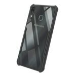 Back Cover for Samsung Galaxy A20 Back Cover Case - Black Transparent