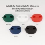Case Cover Compatible with Realme Buds Air 5 Pro Earbuds (White)