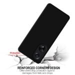 Exclusive Matte Finish Soft Back Case Cover for Oppo F23 5G - Black