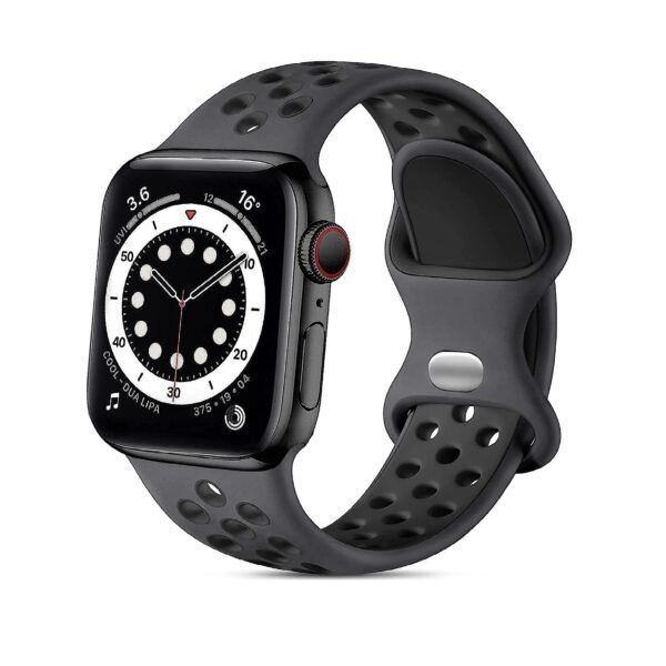 JBJ Sport Band Compatible with Apple Watch Band 38mm 40mm 41mm 45mm 44mm 42mm for Women Men,Soft Silicone Sport Breathable