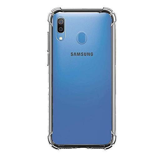 Samsung Galaxy A20 Shockproof 12D Transparent Bumper Case Cover (Corner Protection with Air Cushion Technology)