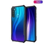 Shockproof Transparent Slim Back Cover for Realme 5 Pro (Black)