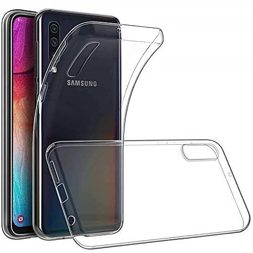 Ultrathin Silicon Shock-Proof Cover for Samsung Galaxy A50 (Transparent Clear)