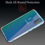 Back Cover for Samsung Galaxy A21s Soft Totu 2mm Plain Back Case Cover (Transparent)