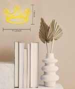 OMI Crown Neon Signs for Wall Decor, Neon Led Light Sign Decor, Queen Led Sign for Home Decorative Sign Wall Bedroom Wall Kid Room Living Room Wedding Party Bar Christmas Gift(14 X 10 Inches)