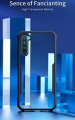 Shockproof Transparent Slim Back Cover for Realme 5 Pro (Black)