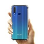 Transparent Back Cover for Vivo Y17 / Vivo Y15 / Vivo Y12 - All Sides Protection Case (Transparent)