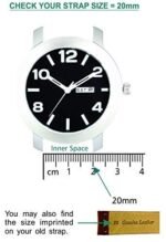 JBJ Leather Watch Strap Size 20mm (9450220) Brown