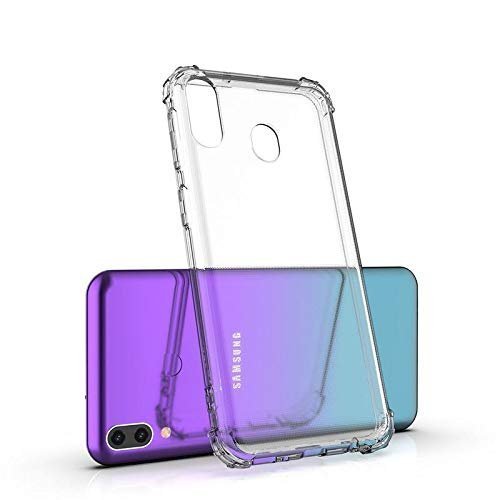 Samsung A30 Plain Flexible Side Bumper Cushion Transparent Back