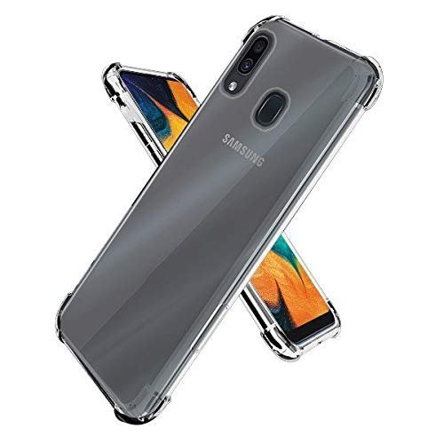 Back Cover for Samsung A30 Case Cover [Protective + Anti Shockproof Case] Back Cover Case - Transparent Cover