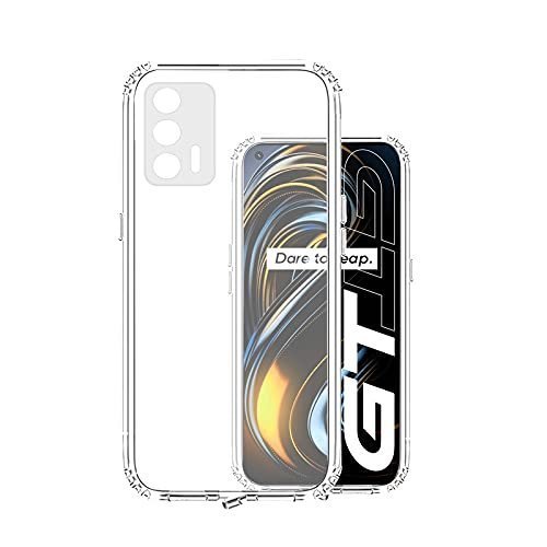 Transparent Back Case Cover for Realme GT 5G (Soft & Flexible & Camera Protection Back Case)