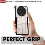 Back Case Cover for, Realme 11 Pro Plus 5G (Polycarbonate, Thermoplastic Polyurethane_Matte Black)