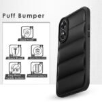 Puffer Edition Silicone Case Cover for Oppo A78 5G | Scratch Resistance Mobile Cover, Camera Protection Case Compatible