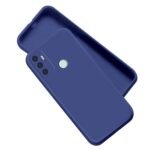 Oppo A53 / Oppo A33 - Liquid TPU Silicone Matte Shockproof Flexible with Camera Protection (Blue)