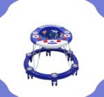 Baby Walker Musical Activity Baby Walker with Musical Toy Bar Rattles and Activity Toys (Blue)