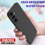 Samsung Galaxy A35 5G Back Cover | Soft Silicone Slim Back Case Cover for Samsung Galaxy A35 5G - Black