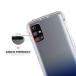 Shock Proof Protective Soft Back Case Cover for Samsung Galaxy M31s (Transparent) [Bumper Corners with Air Cushion