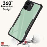 Polycarbonate Shockproof Crystal Clear Back Cover Case For Mi Redmi A2 | 360 Degree Protection | Protective Design |