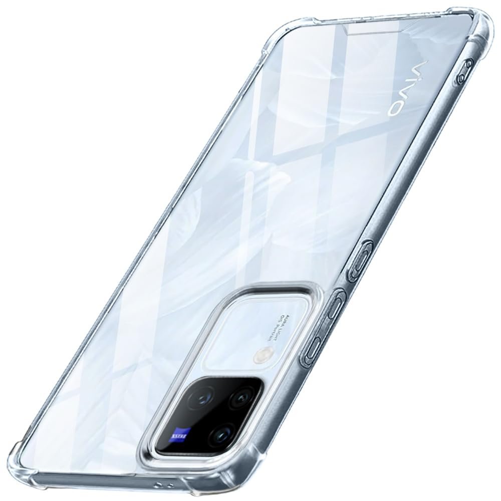 Crystal Clear Back Cover Case for Vivo V30 / V30 Pro 5G | 360 Degree Protection | Shock Proof Design | Transparent